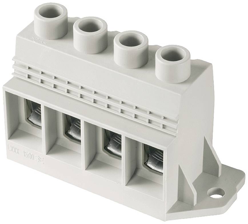 Weidmüller 1386540000 Schraubklemmblock 35 mm² Polzahl 6 Kiesel-Grau 12 St.