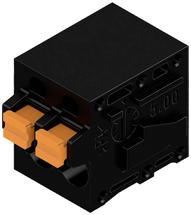 Weidmüller 1424760000 Schraubklemmblock 2.5 mm² Polzahl 2 Schwarz 130 St.