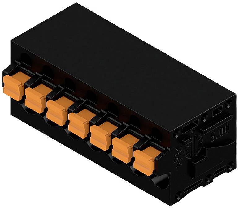 Weidmüller 1424820000 Federkraftklemmblock 2.5mm² Polzahl 7 Schwarz 40St.