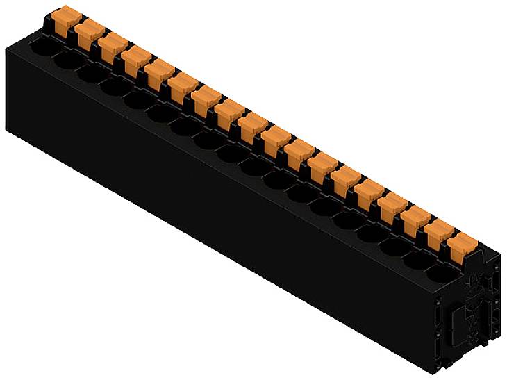 Weidmüller 1425210000 Schraubklemmblock 2.5mm² Polzahl 18 Schwarz 15St.