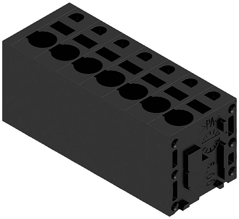 Weidmüller 1425590000 Federkraftklemmblock 2.5mm² Polzahl 7 Schwarz 40St.