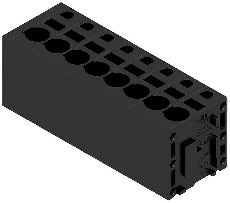 Weidmüller 1425610000 Federkraftklemmblock 2.5mm² Polzahl 8 Schwarz 35St.