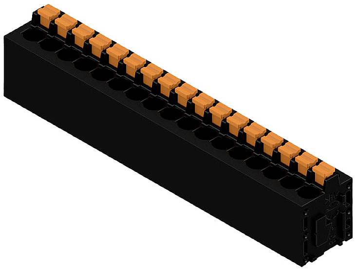Weidmüller 1426230000 Federkraftklemmblock 2.5mm² Polzahl 17 Schwarz 15St.