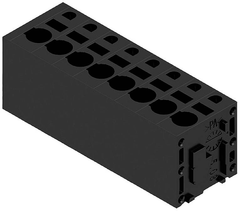 Weidmüller 1426640000 Federkraftklemmblock 2.5 mm² Polzahl 8 Schwarz 35 St.