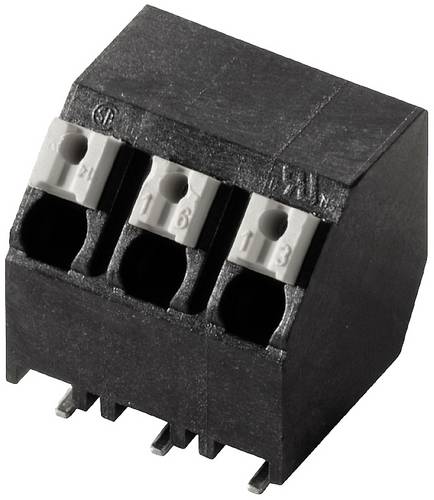 Weidmüller 1473710000 Federkraftklemmblock 1.5 mm² Polzahl 4 Schwarz 210 St.
