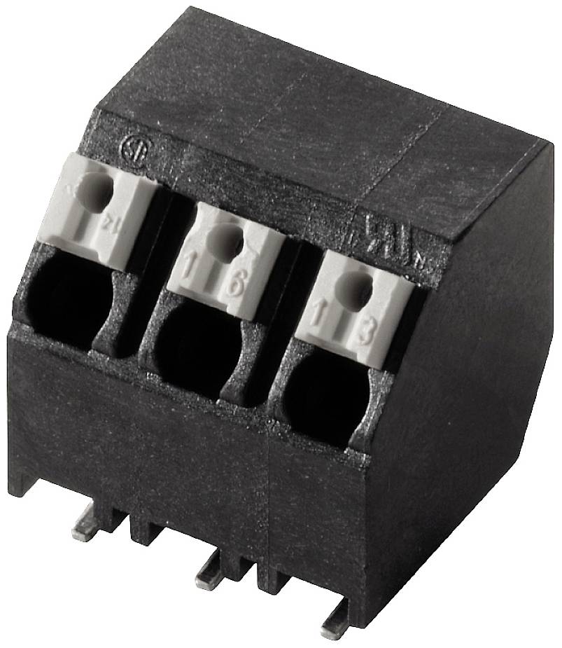 Weidmüller 1473710000 Federkraftklemmblock 1.5mm² Polzahl 4 Schwarz 210St.