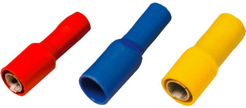 Weidmüller 1491980000 Rundsteckhülse 0.5 mm² 1 mm² Vollisoliert Rot 100 St.