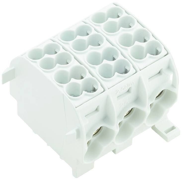 Weidmüller 1561130000 Verteilerblock Schrauben Lichtgrau 2St.