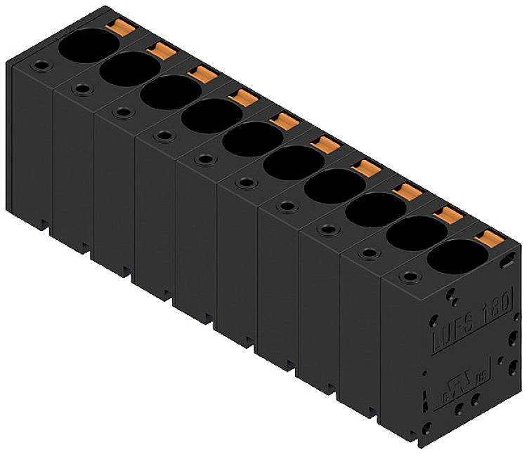 Weidmüller 2492190000 Schraubklemmblock 16mm² Polzahl 10 Schwarz 10St.