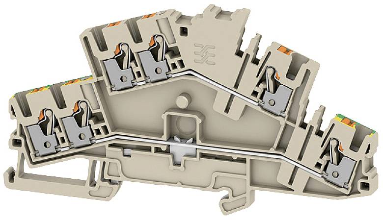 Weidmüller 2531300000 Durchgangsreihenklemme 5.10mm Push-In-Klemme Beige 50St.