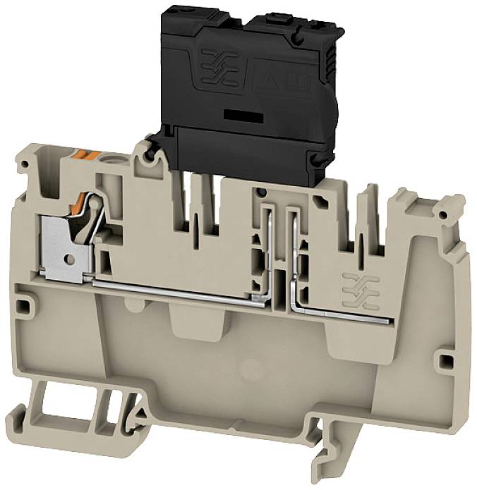 Weidmüller 2581790000 Sicherungsdurchführungsklemme 6.10mm Push-In-Klemme Beige 50St.