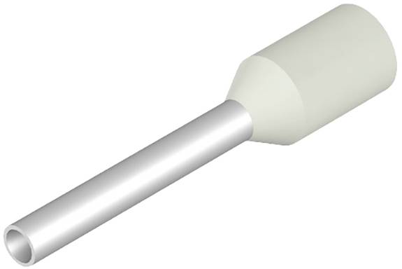 Eine graue metallische Hülse aus Metall und Kunststoff, die leicht geneigt dargestellt wird.