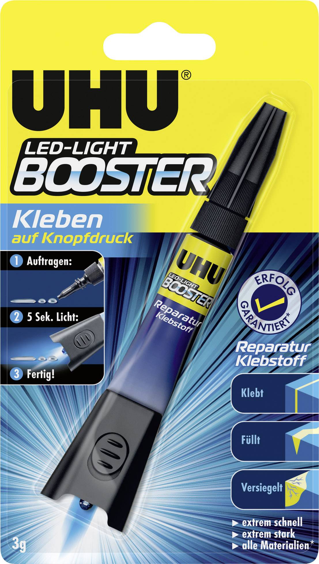 UHU BOOSTER UV-Kleber 48150 3 g