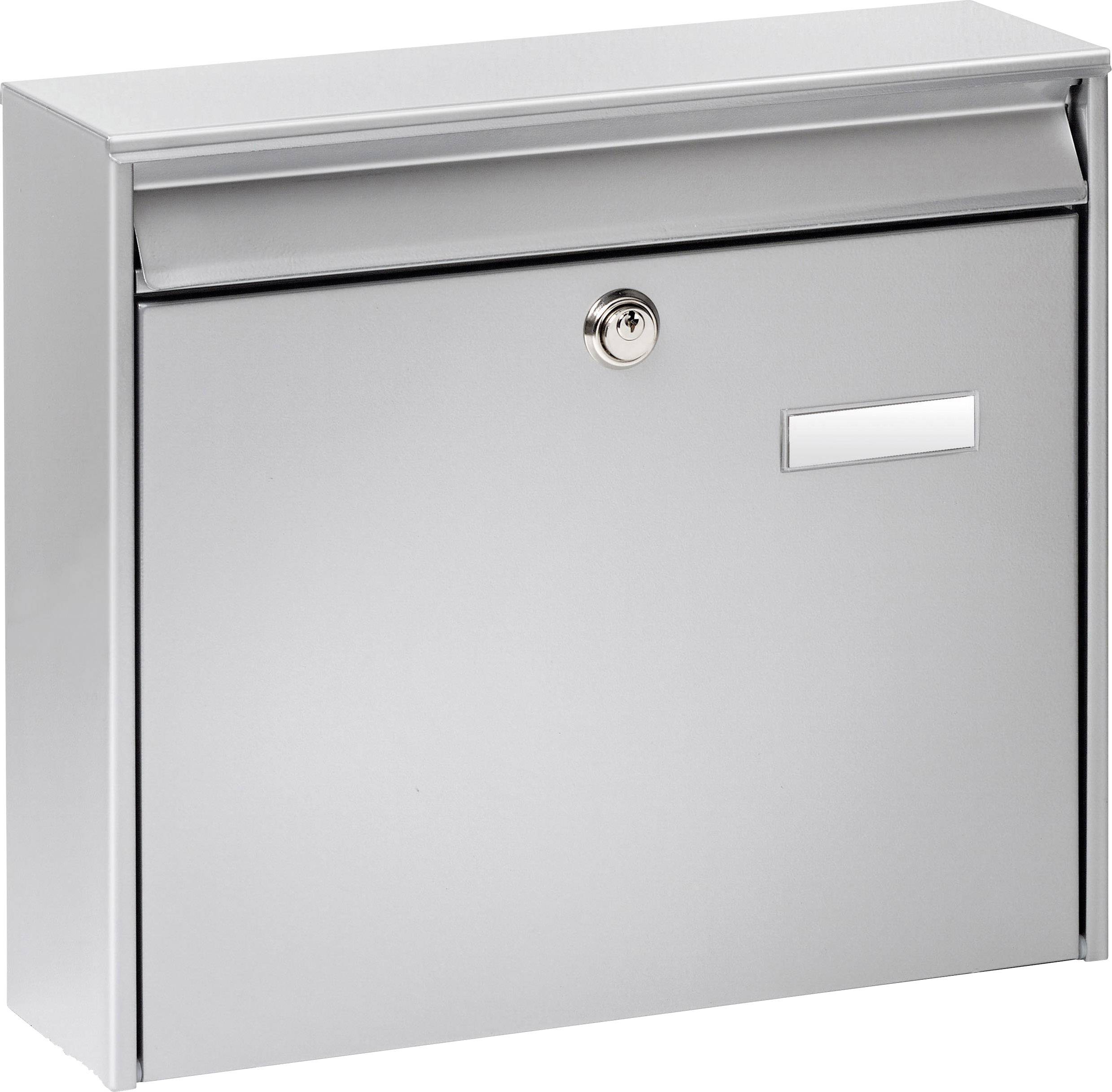 Burg Wächter POTSDAM 877 SI Briefkasten Stahlblech Silber