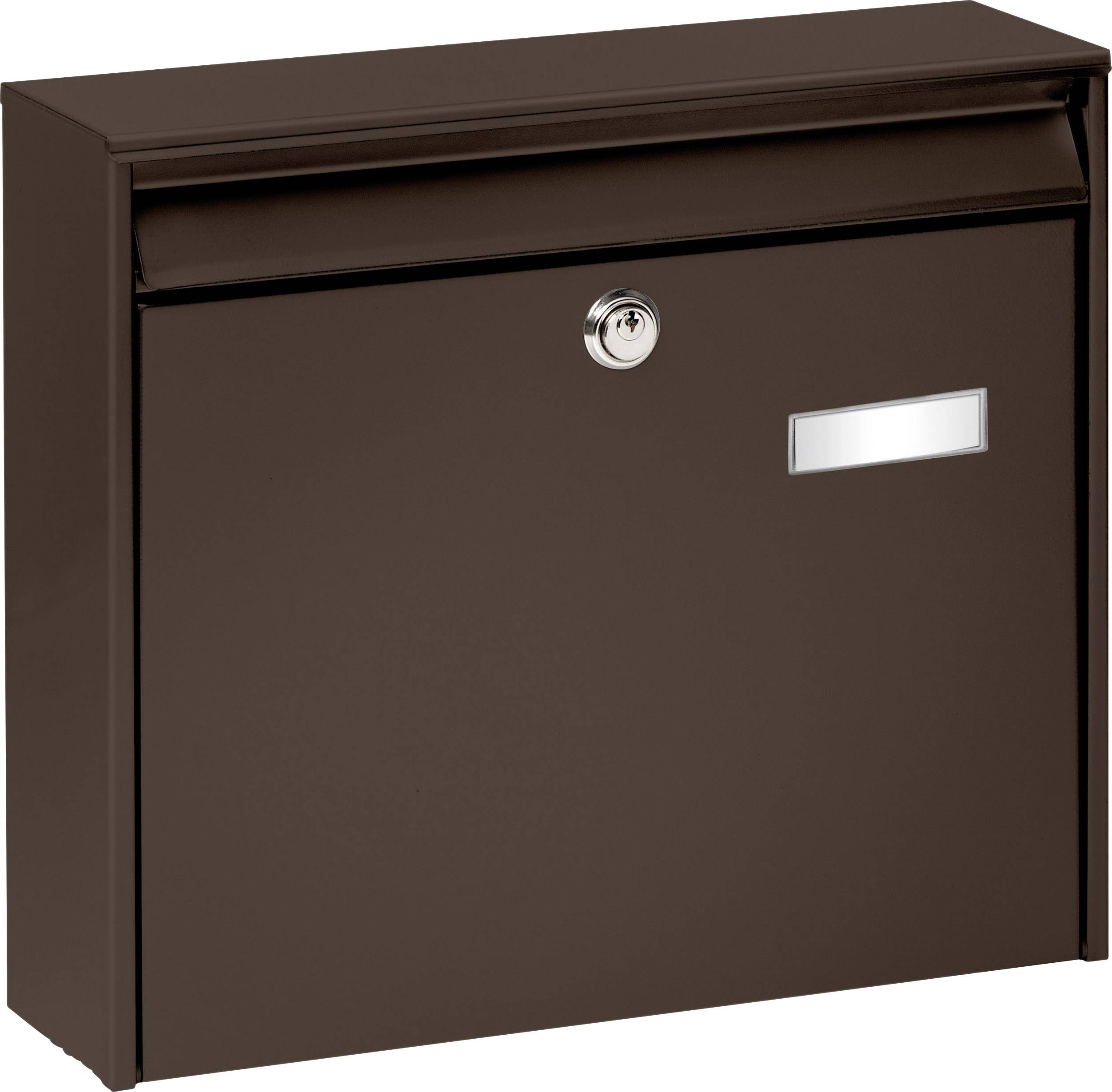 Burg Wächter POTSDAM 877 BR Briefkasten Stahlblech Braun