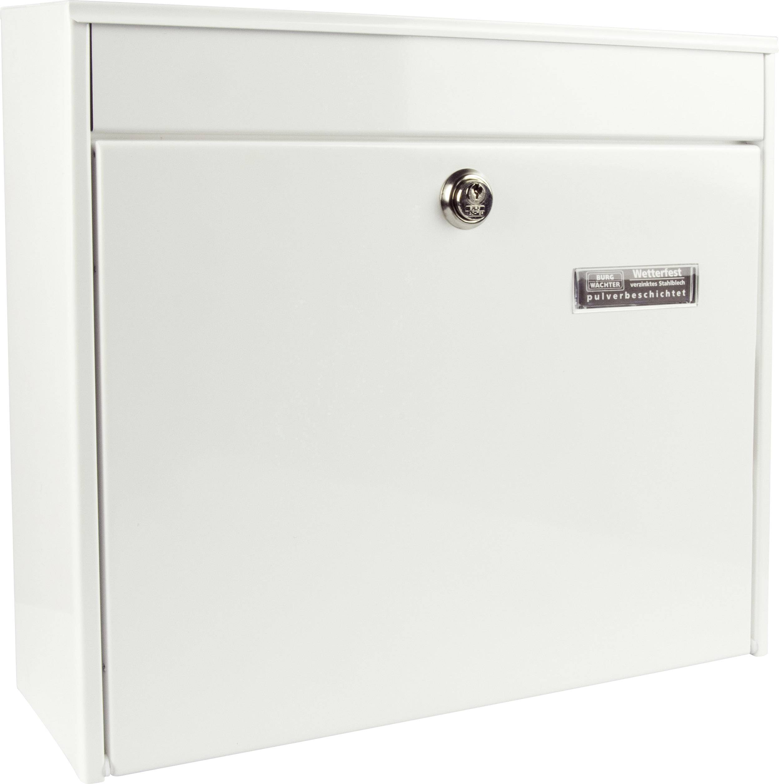 Burg Wächter POTSDAM 878W Briefkasten Stahlblech Weiß