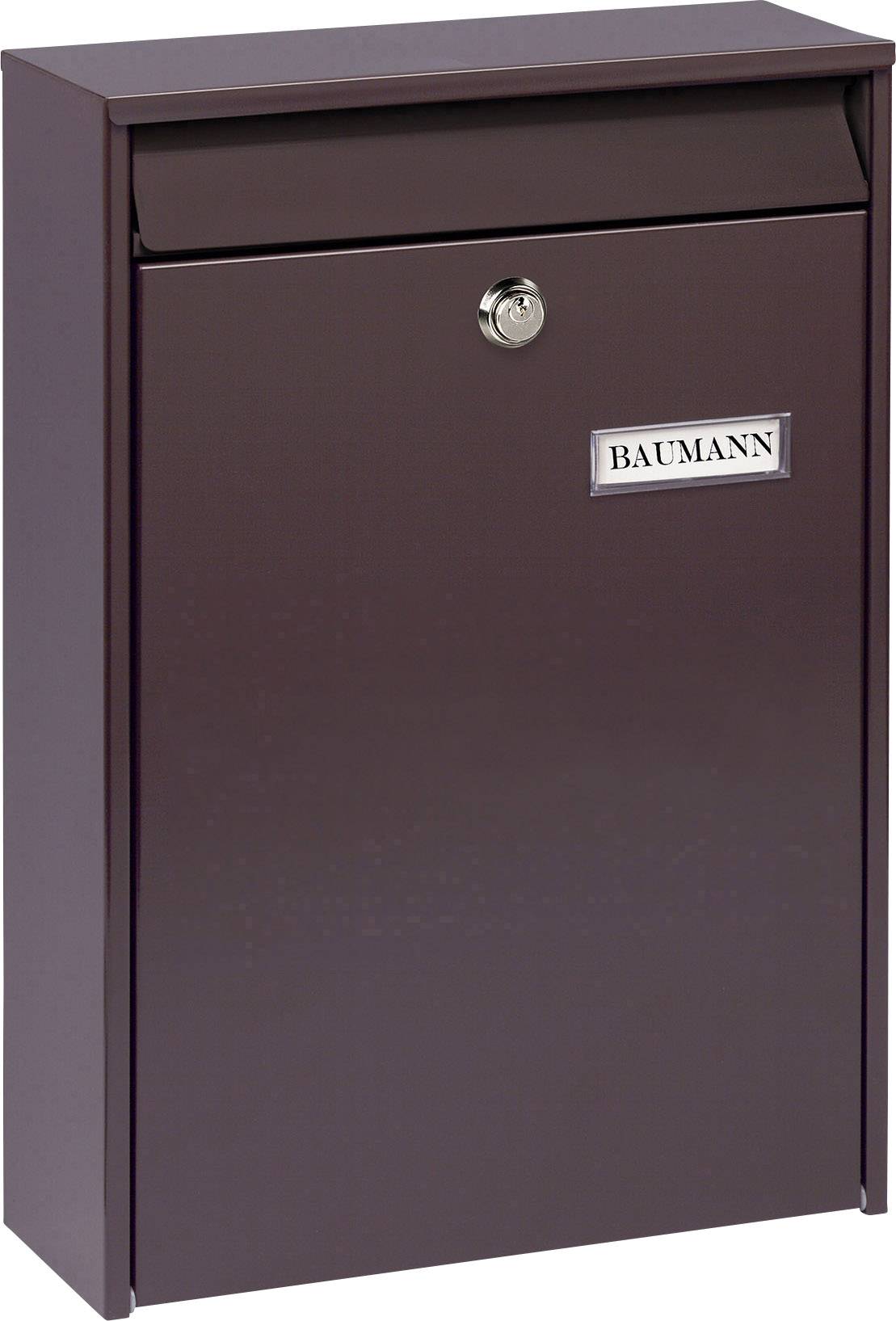 Burg Wächter LEIPZIG 777 BR Briefkasten Stahlblech Braun