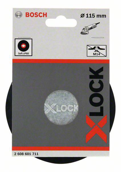X-LOCK Stützteller, weich, 115 mm Bosch Accessories 2608601711