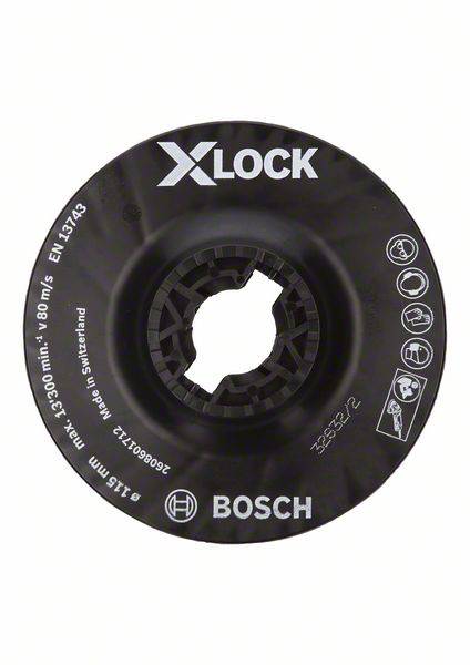 X-LOCK Stützteller, mittelhart, 115 mm Bosch Accessories 2608601712