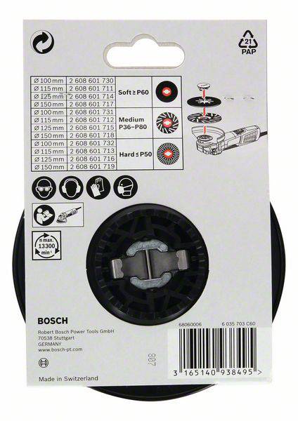 X-LOCK Stützteller, hart, 115 mm Bosch Accessories 2608601713