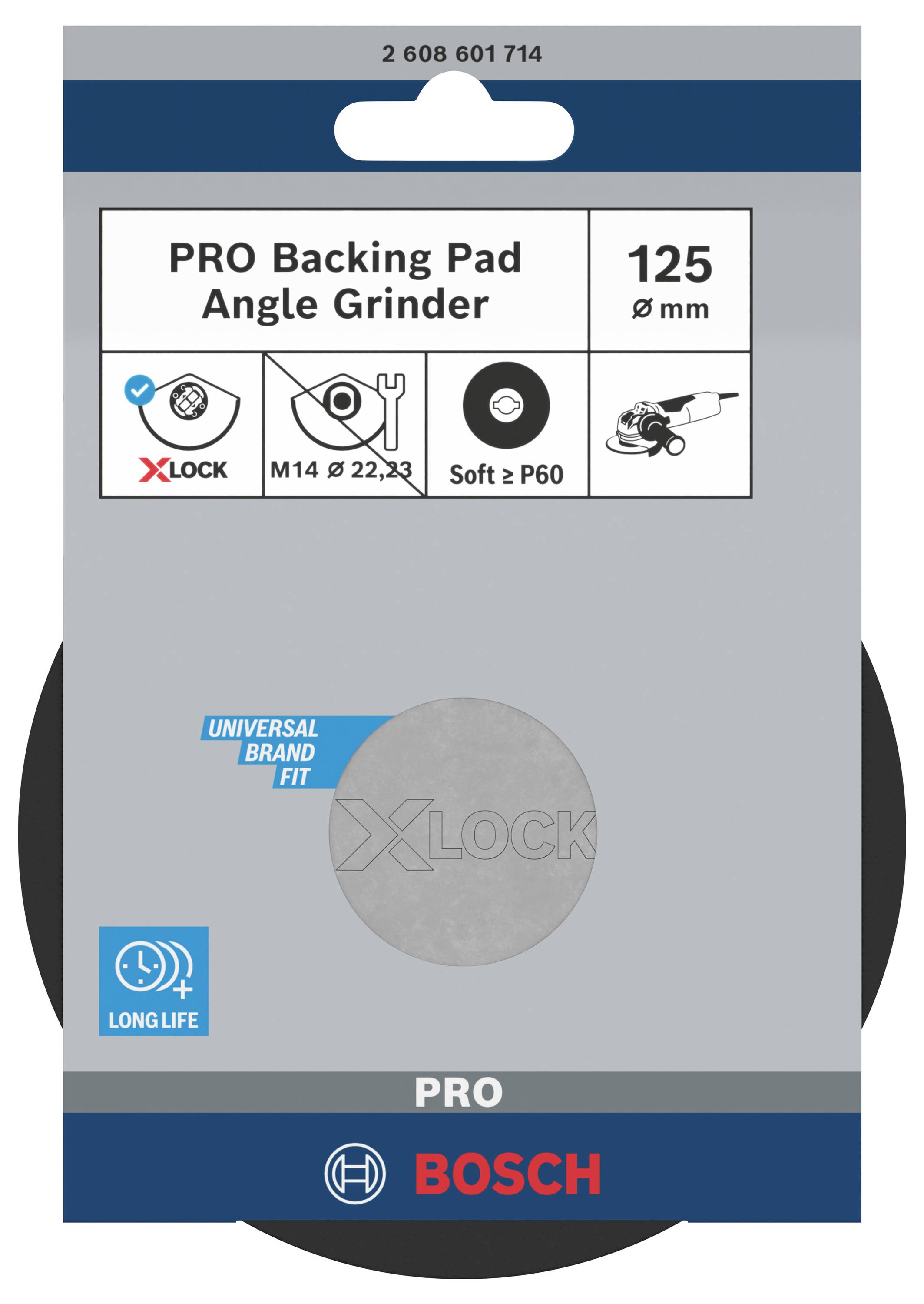 X-LOCK Stützteller, weich, 125 mm Bosch Accessories 2608601714