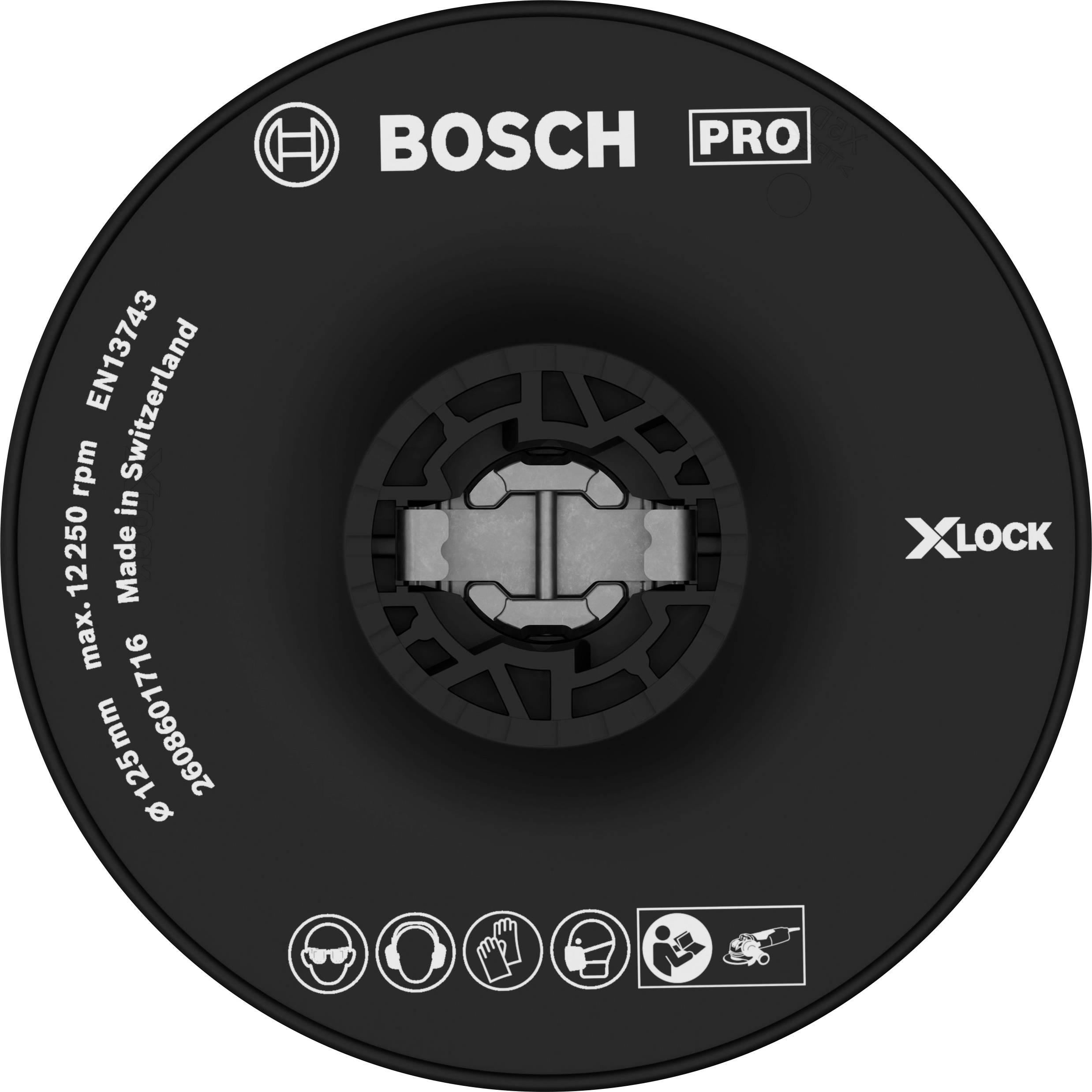 Bosch Accessories X-LOCK Stützteller, hart, 125mm 2608601716