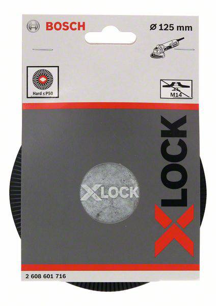 X-LOCK Stützteller, hart, 125 mm Bosch Accessories 2608601716