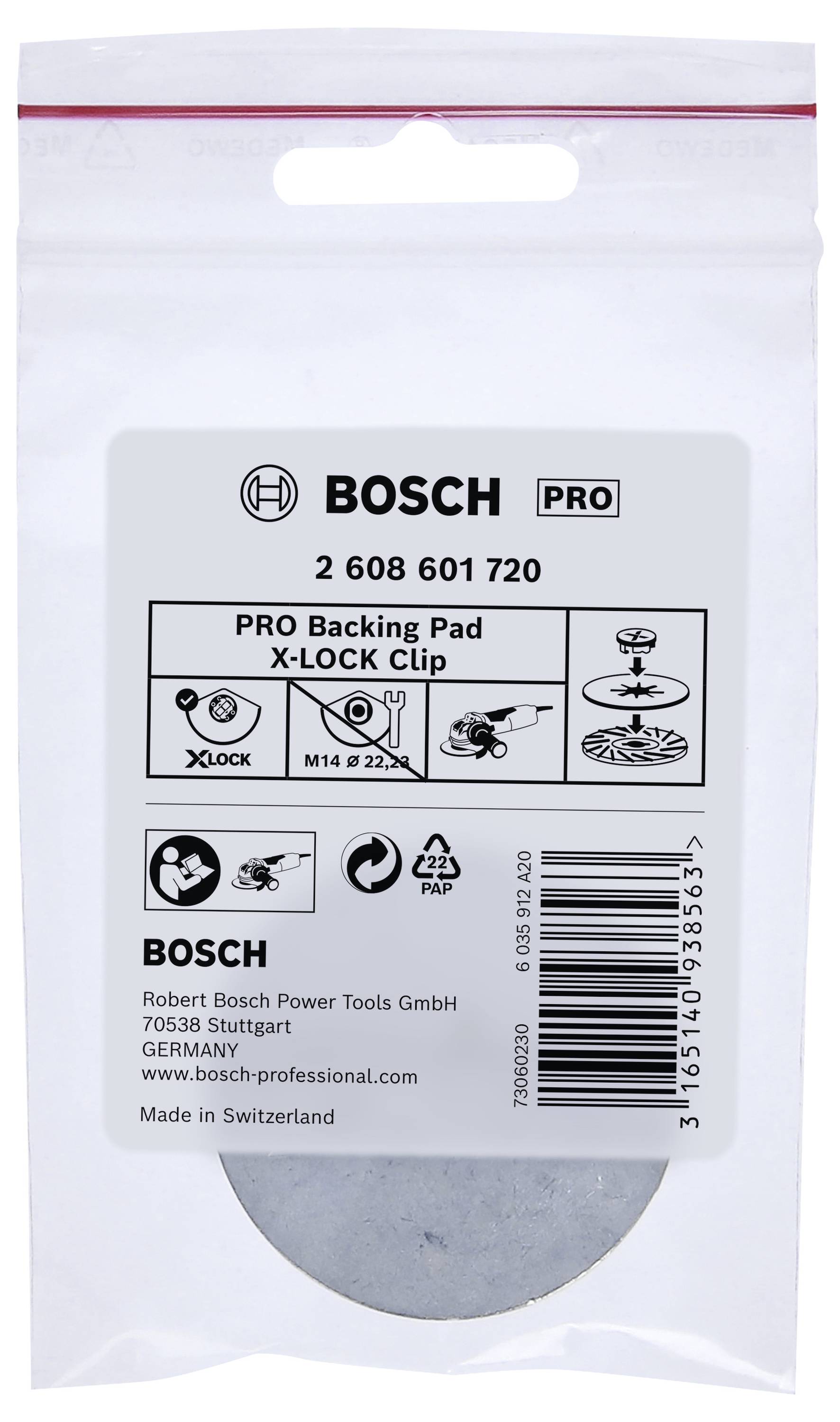 Bosch Accessories Stützteller-Clip X-LOCK 2608601720