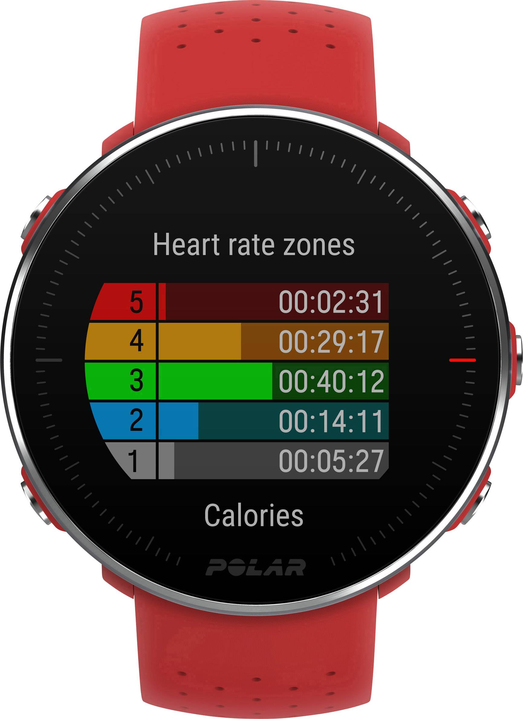 Polar Vantage M - Allround-Multisport Smartwatch M/L Rot