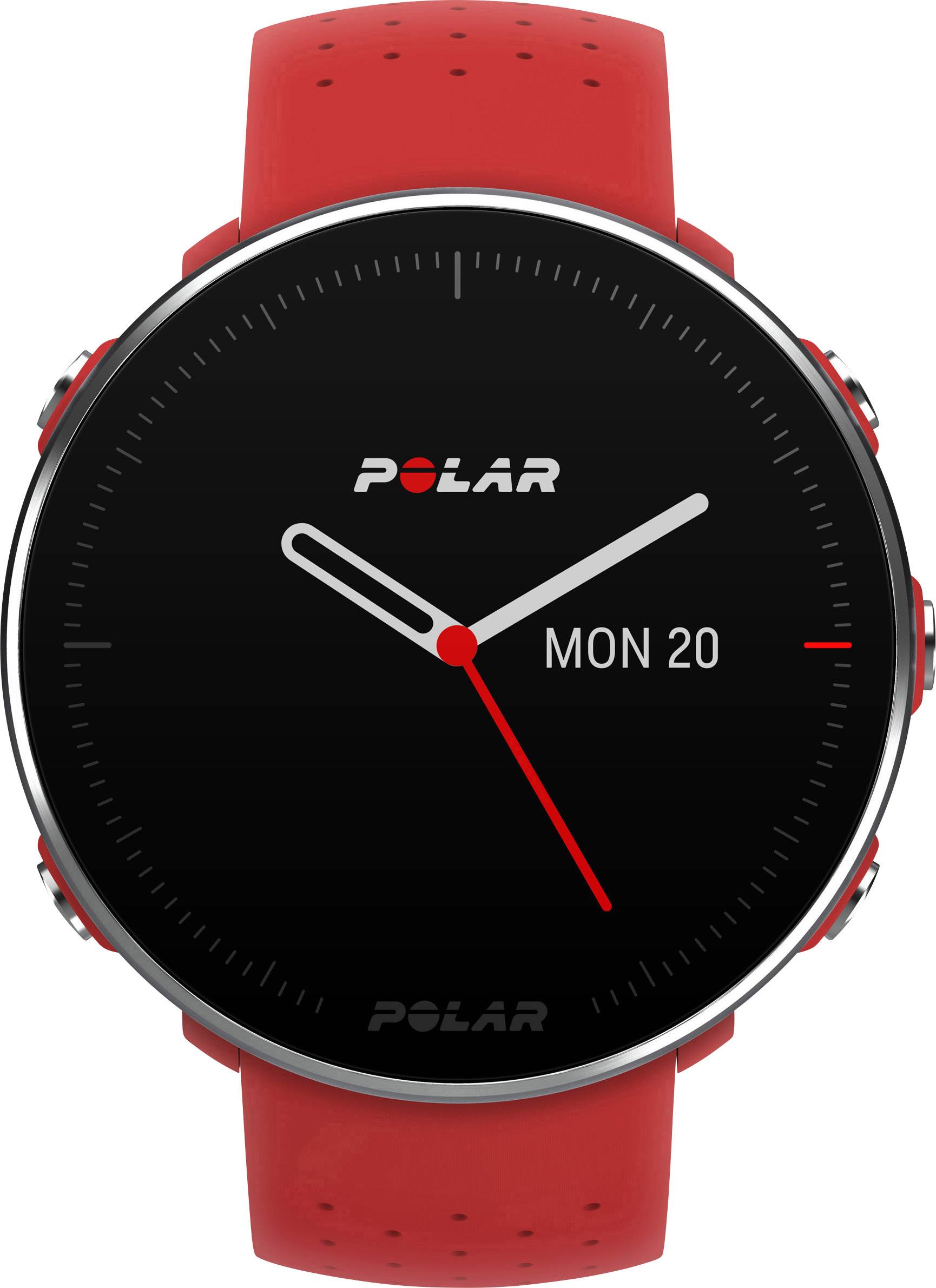 Polar Vantage M - Allround-Multisport Smartwatch M/L Rot