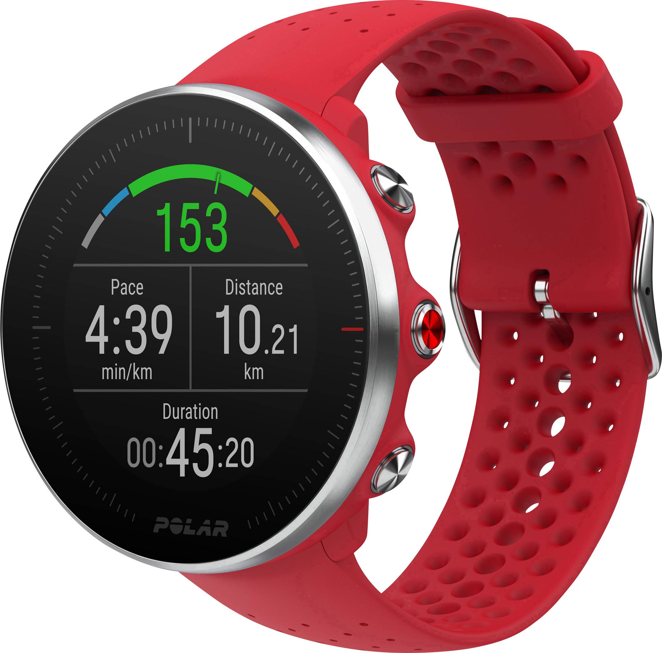 Polar Vantage M - Allround-Multisport Smartwatch M/L Rot