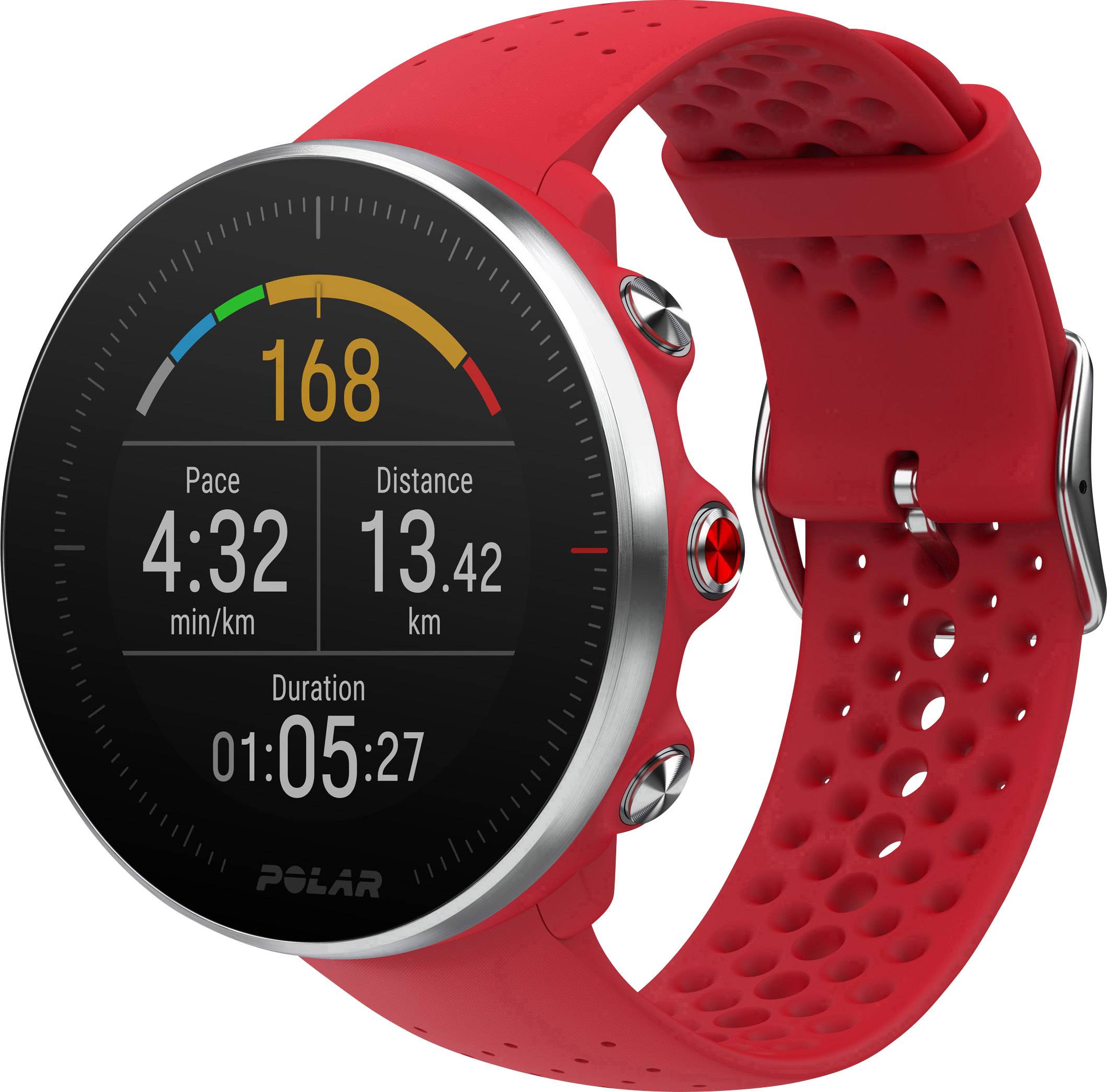 Polar Vantage M - Allround-Multisport Smartwatch M/L Rot