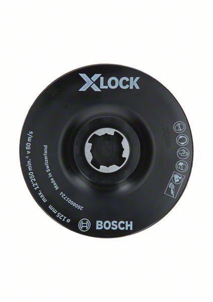 X-LOCK SCM Stützteller mit Mittelstift, 125mm Bosch Accessories 2608601724