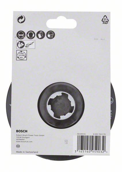 X-LOCK SCM Stützteller mit Mittelstift, 125mm Bosch Accessories 2608601724