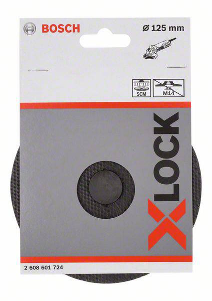 Bosch Accessories X-LOCK SCM Stützteller mit Mittelstift, 125mm 2608601724