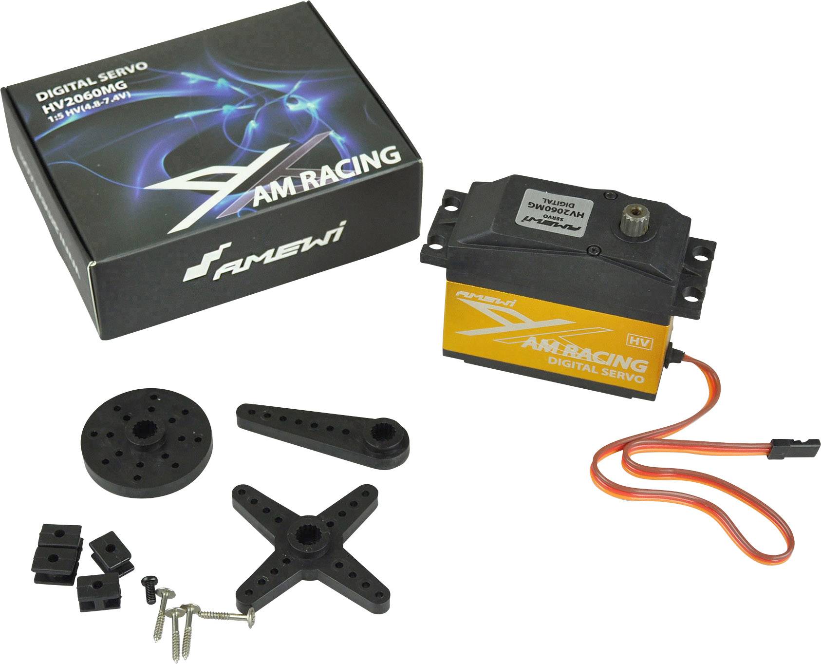 Amewi Standard-Servo HV2060MG Digital-Servo Getriebe-Material: Metall Stecksystem: JR