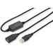 Digitus USB-Kabel USB 2.0 USB-A Buchse, USB-A Stecker 20.00m Schwarz mit USB, mit Verlängerungskabel DA-73102