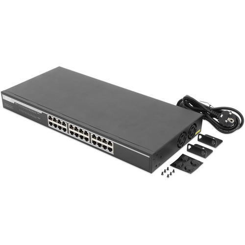 Digitus DN-80113 19 Zoll Netzwerk-Switch 24 Port 10 / 100 / 1000MBit/s ...