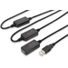 Digitus USB-Kabel USB 2.0 USB-A Buchse, USB-A Stecker 25.00m Schwarz mit USB, mit Verlängerungskabel DA-73103