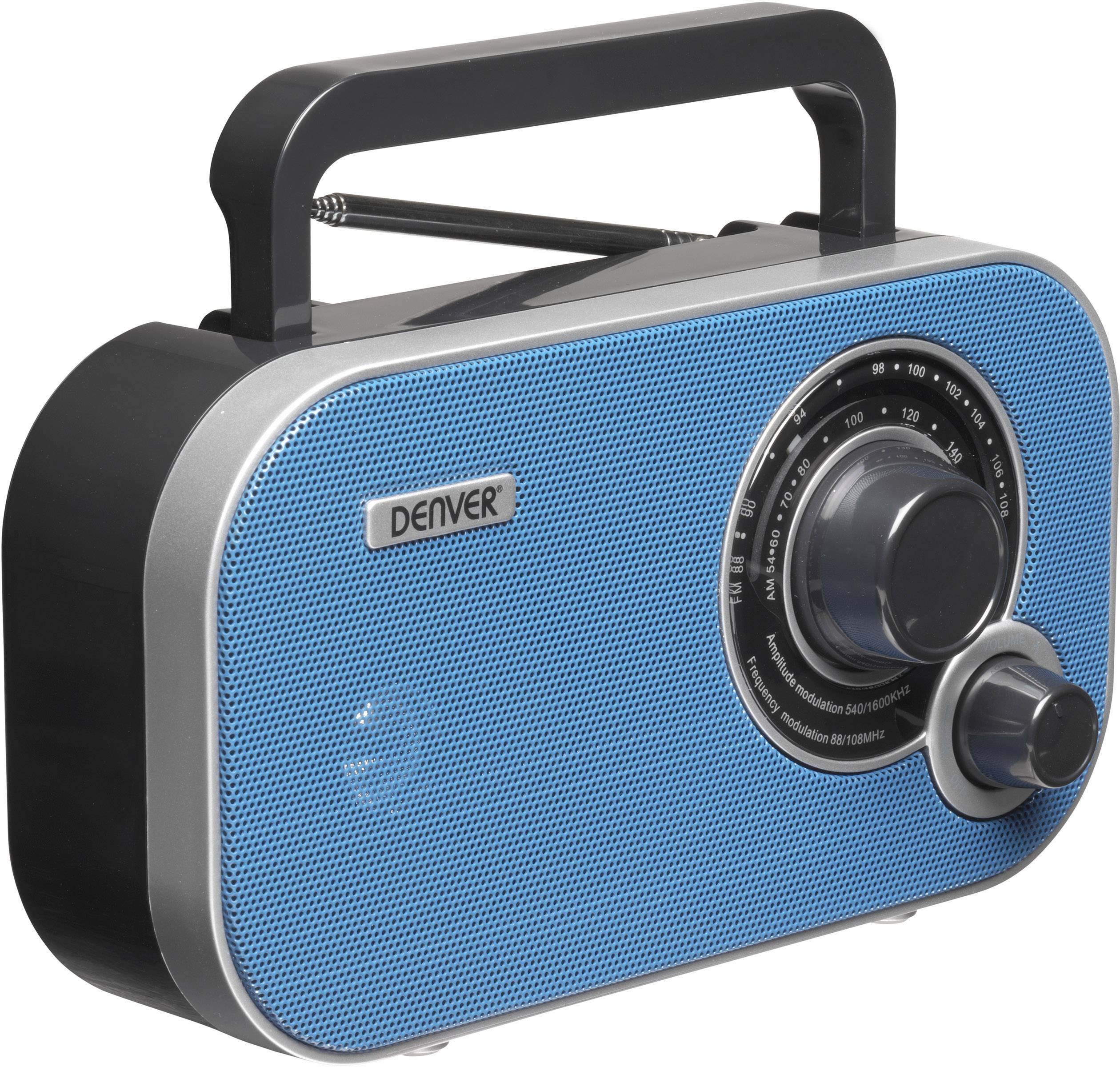 Denver TR-54 Kofferradio UKW AUX Blau