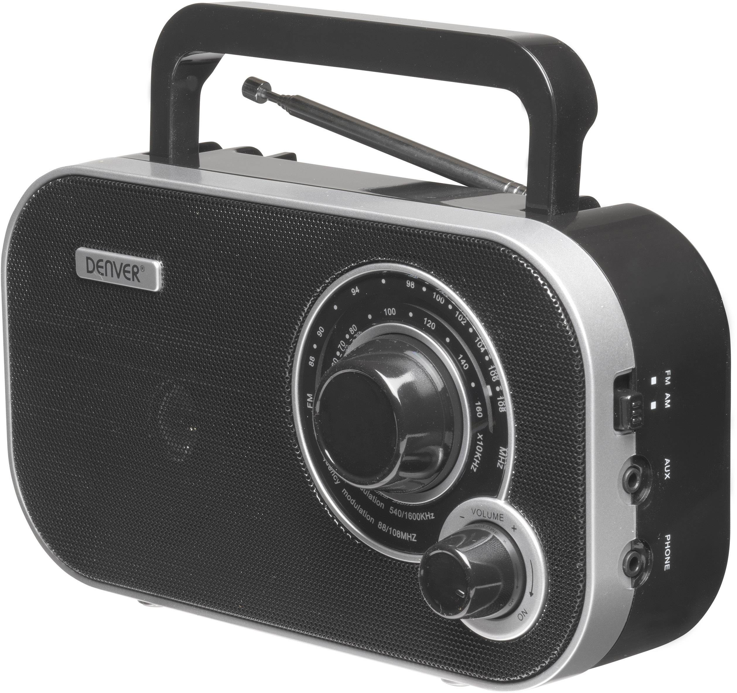 Denver TR-54 Kofferradio UKW AUX Schwarz