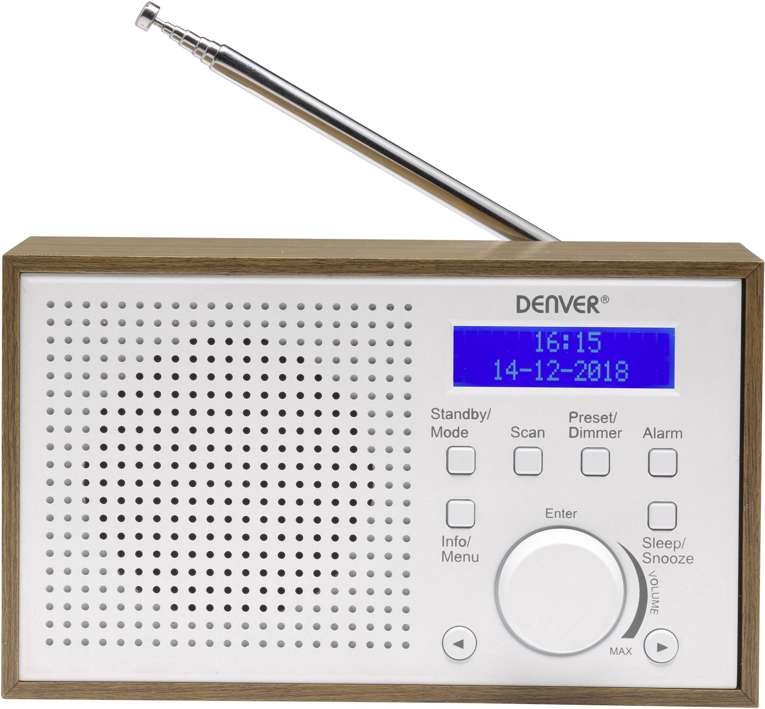 Denver DAB-46 Tischradio DAB+, UKW Weiß