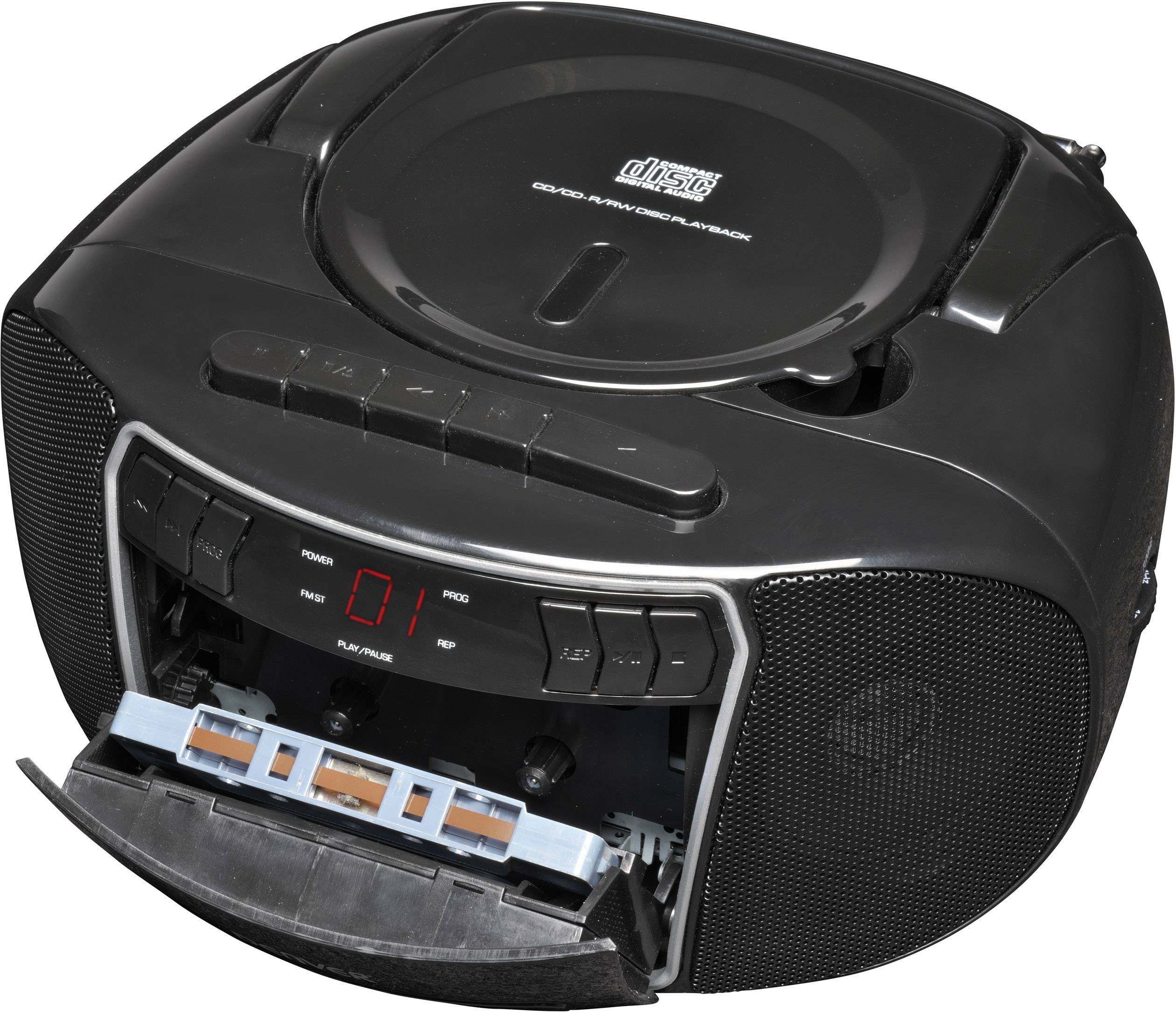 Denver TCP-40 CD-Radio UKW AUX, CD, Kassette Schwarz