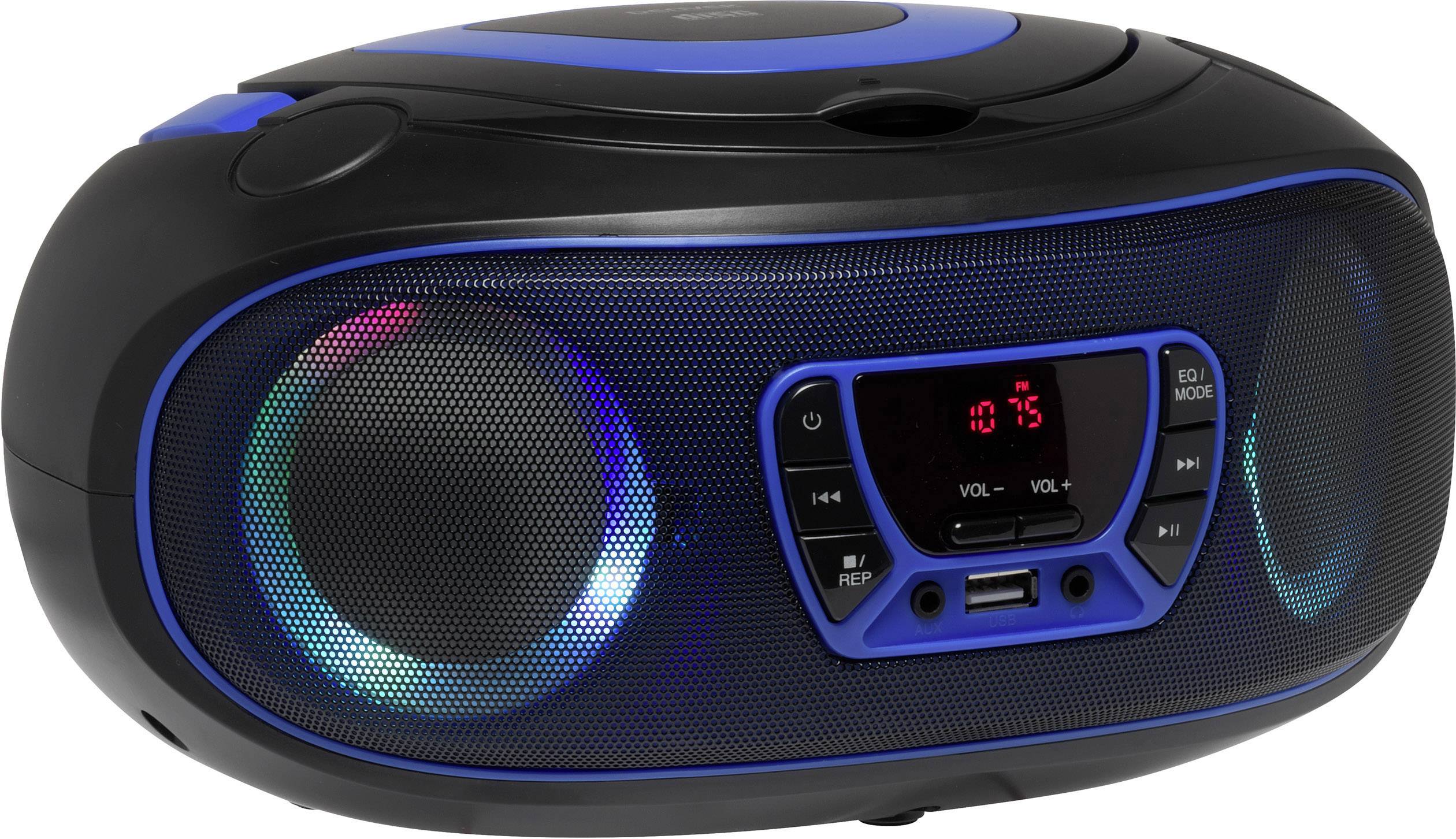 Denver TCL-212BT CD-Radio UKW AUX, CD, USB, Bluetooth® Stimmungslicht Blau