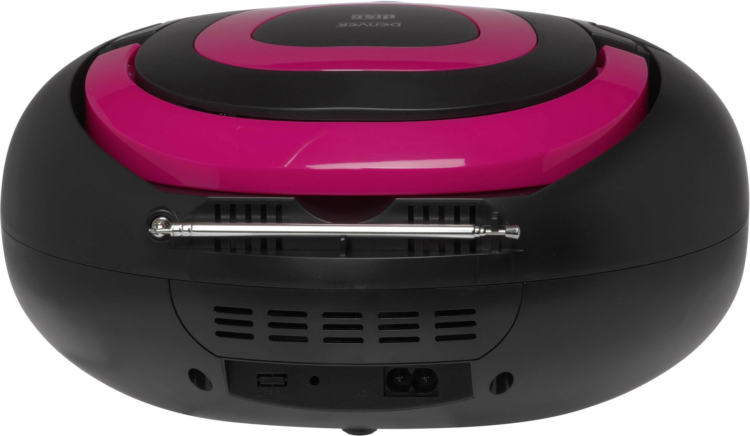 Denver TCL-212BT CD-Radio UKW AUX, CD, USB, Bluetooth® Stimmungslicht Pink