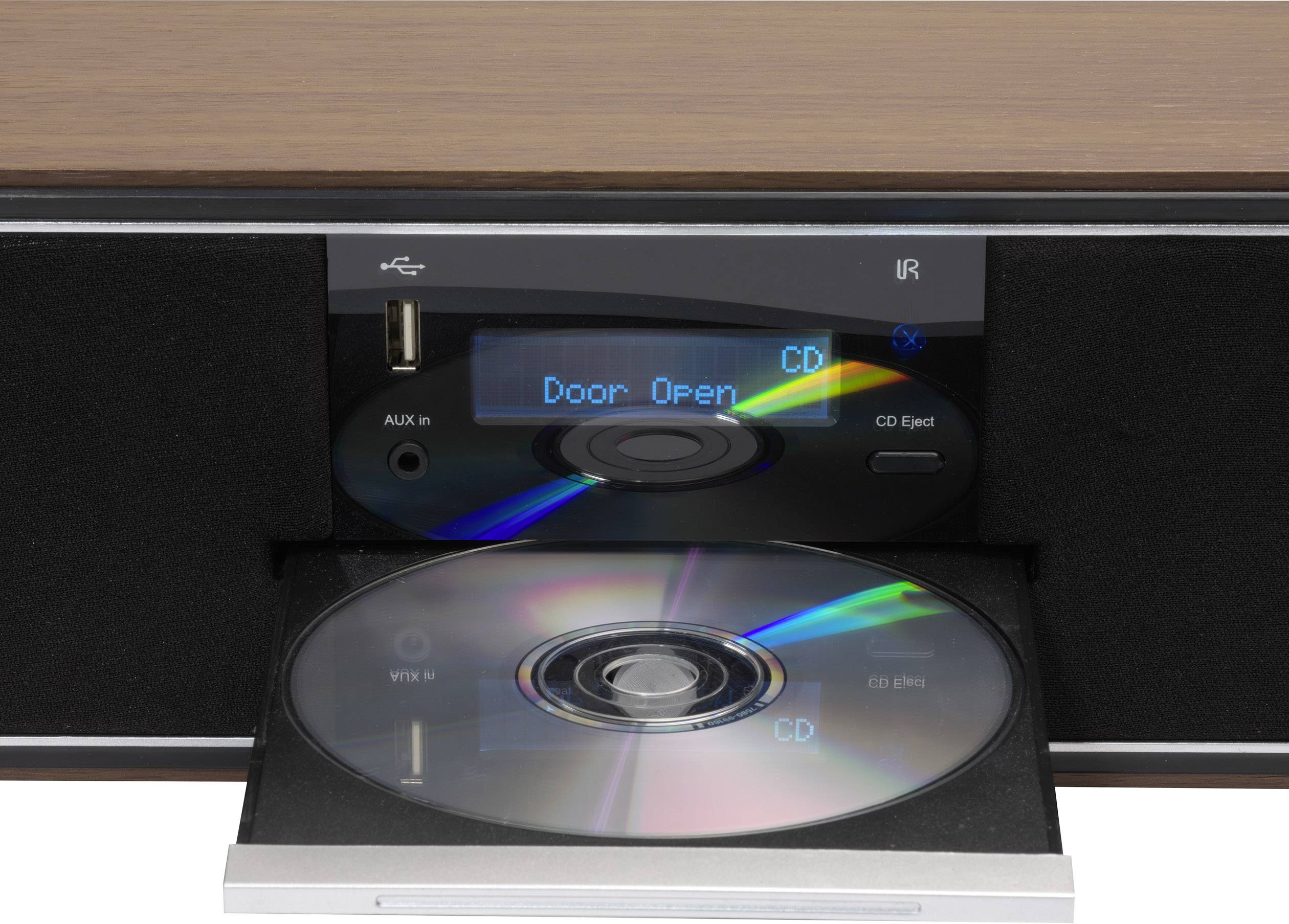 Denver MDA-250 CD-Radio DAB+, UKW AUX, Bluetooth®, CD, USB Holz