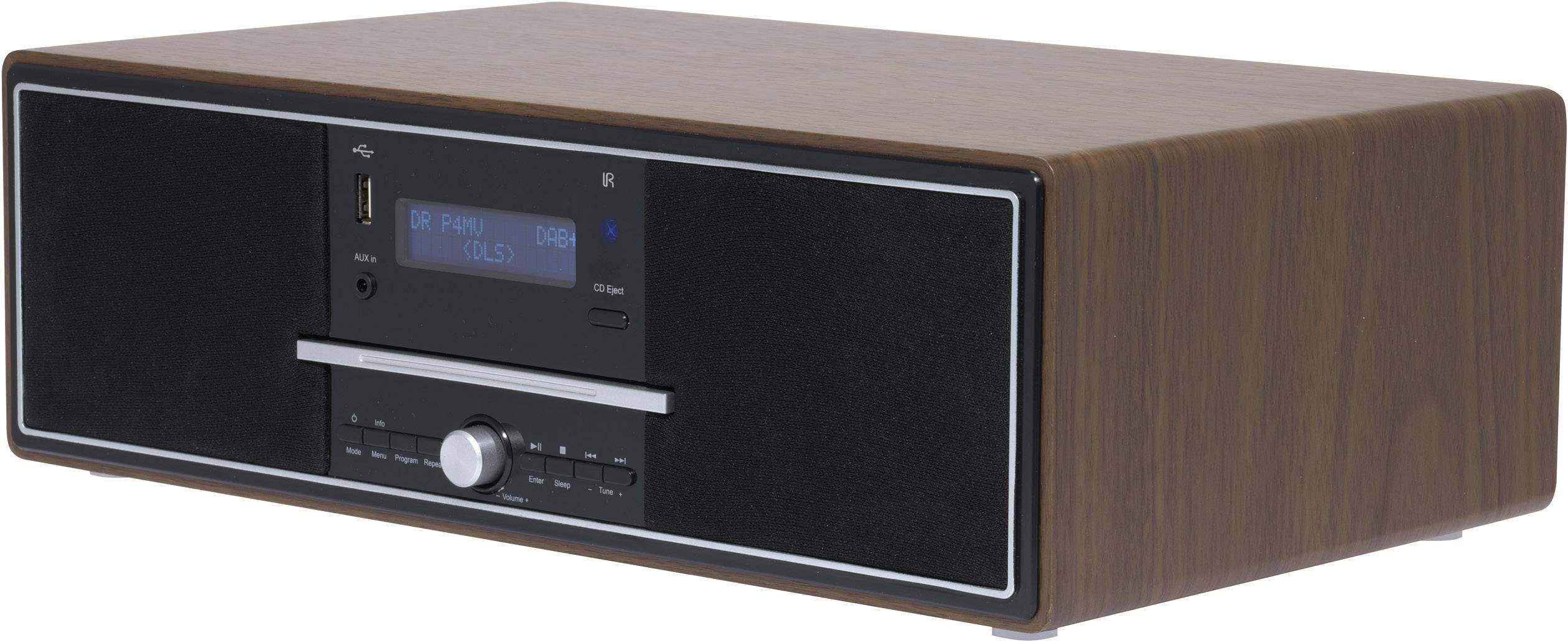 Denver MDA-250 CD-Radio DAB+, UKW AUX, Bluetooth®, CD, USB Holz