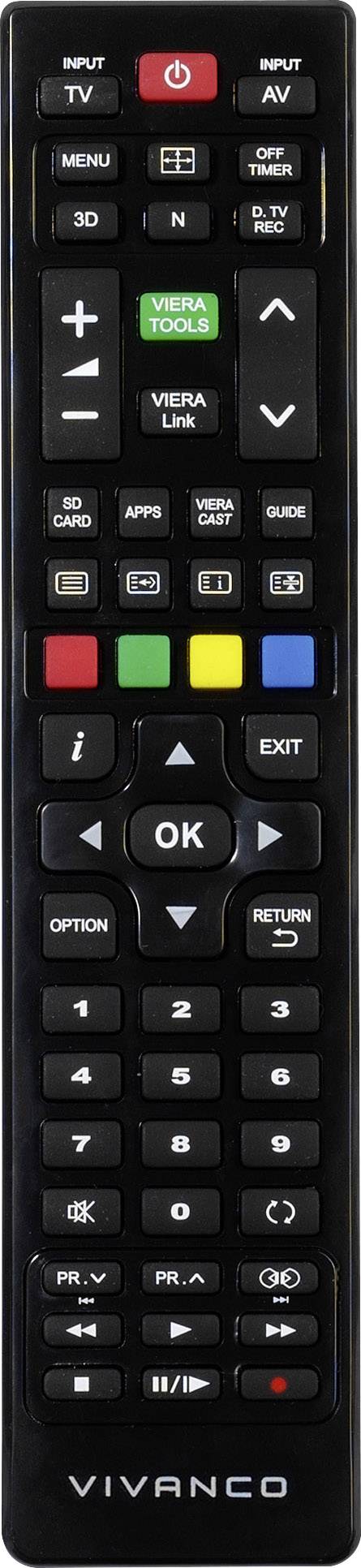 Vivanco RR 270 Panasonic Fernbedienung Schwarz