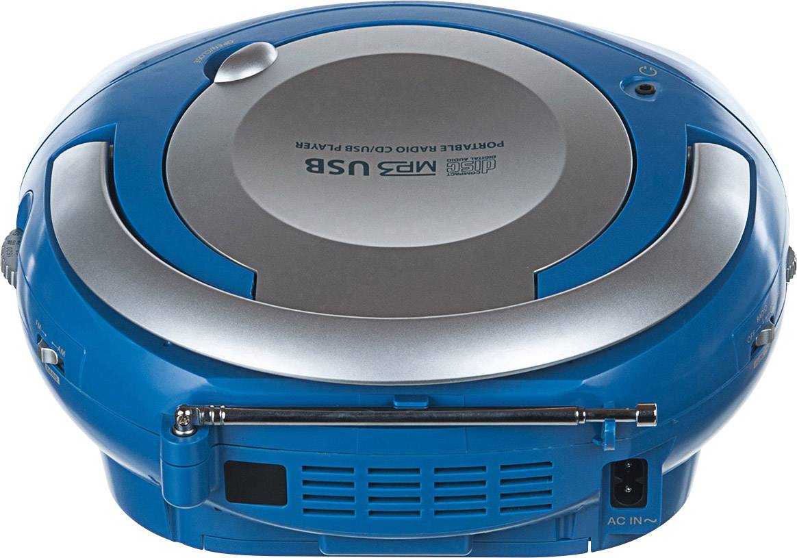 Dual P 390 CD-Radio UKW, MW CD, USB Blau