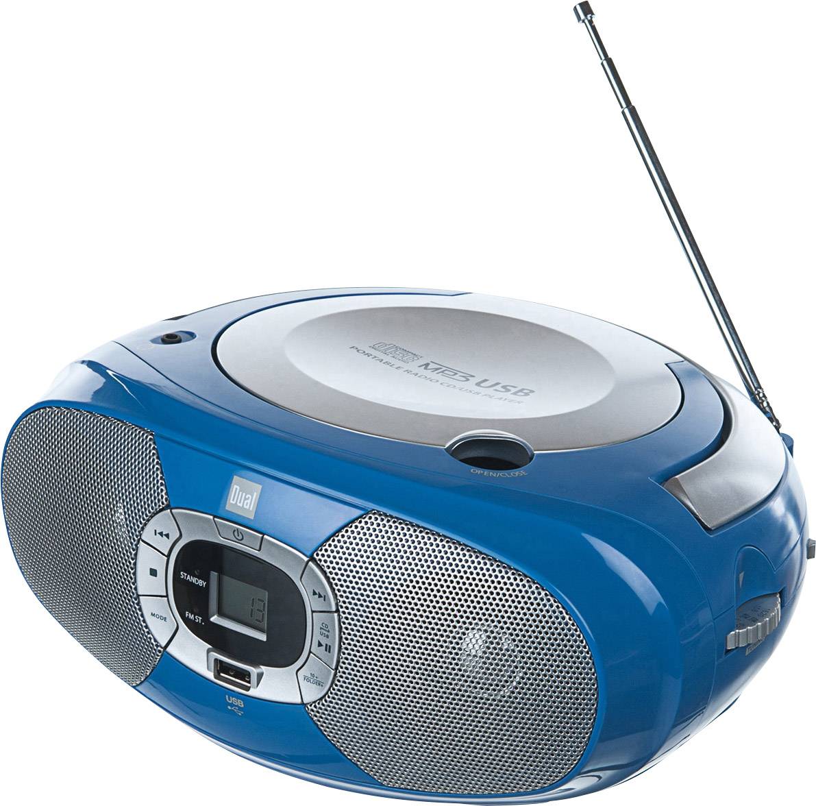 Dual P 390 CD-Radio UKW, MW CD, USB Blau